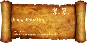 Nagy Nauzika névjegykártya
