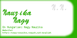 nauzika nagy business card